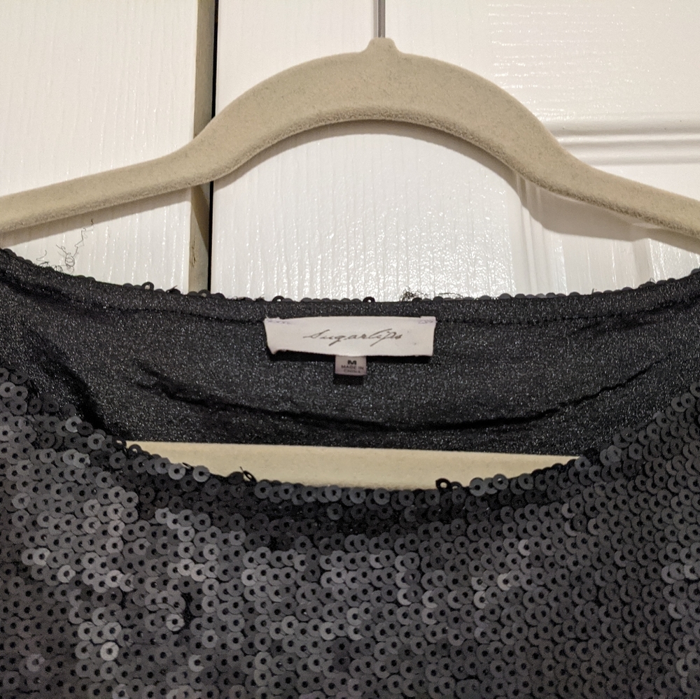 Like new Black Sugarlips Sequin Dress - Picture 3 of 5